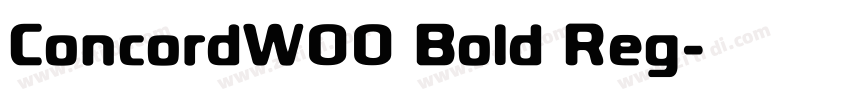 ConcordW00 Bold Reg字体转换